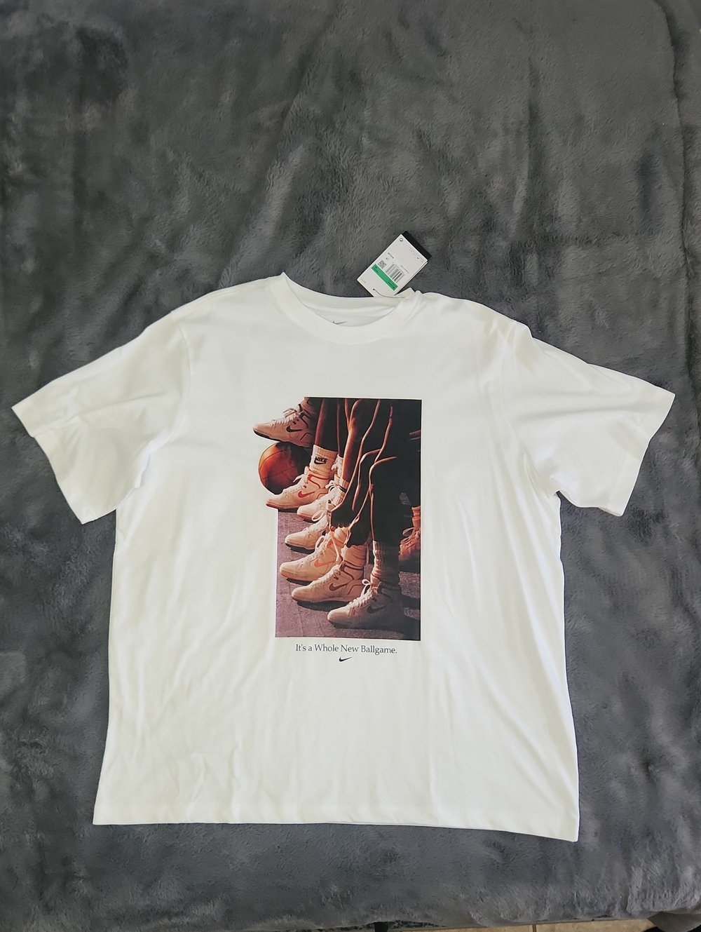 🆕️Nike White T-Shirt with Sneaker Graphic